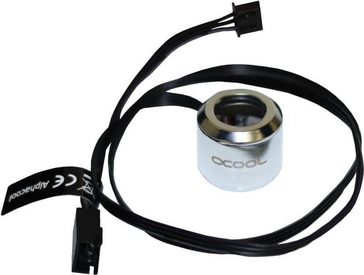 Actual product image Alphacool Aurora HardTube LED Ring 13mm Chrome - Digital RGB