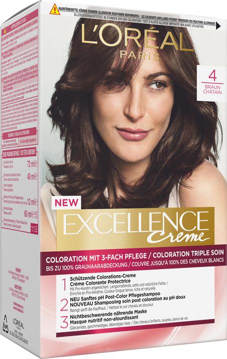 Produktbild L'Oréal Paris Excellence Cream (4 Mittelbraun)
