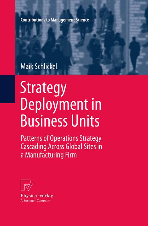 Produktbild Strategy Deployment in Business Units (Maik Schlickel, 2015)