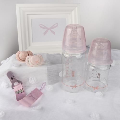 Actual product image Lovi Baby Shower Soother Clip With Ribbon