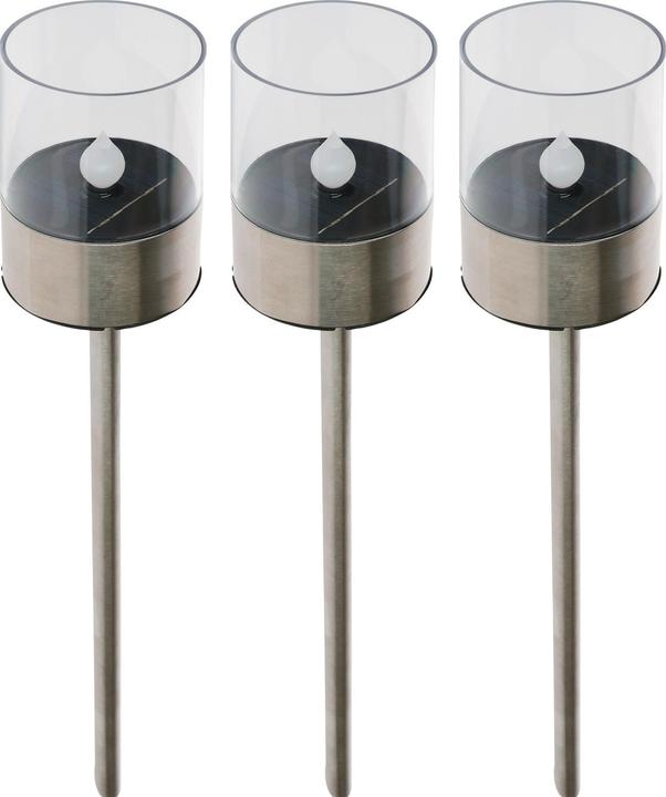 Actual product image GuGus LED solar light with candle flickering
