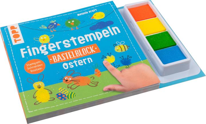 Produktbild Fingerstempeln. Bastelblock Ostern