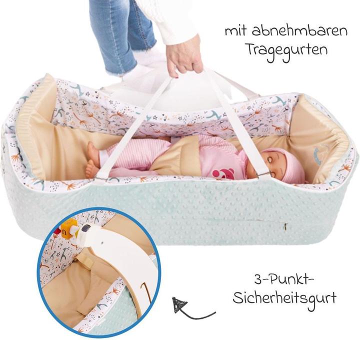 Actual product image QuarttoLino 4 in 1 baby nest for high chair from birth Baby nest & bed snakes