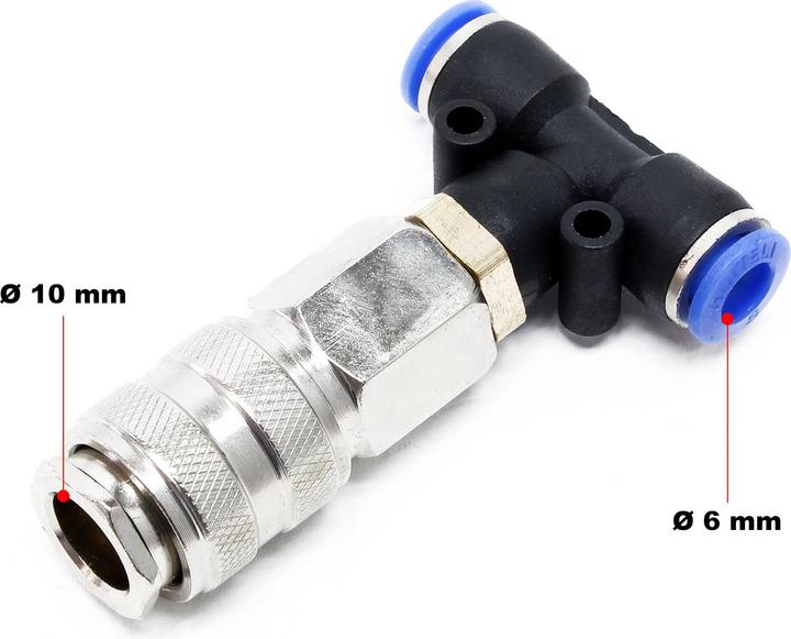Actual product image Wiltec Air duster blow gun dust cleaning with 5 m recoil hose