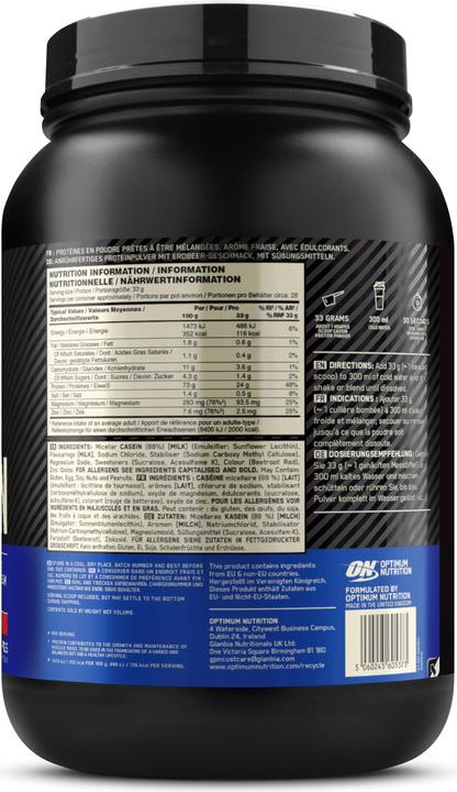 Immagine prodotto Optimum Nutrition 100% proteine di caseina (Deliziosa Fragola, 1 pz., 924 g)