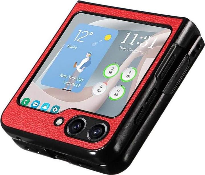 Image du produit Cover-Discount Galaxy Z Flip5 - Housse de protection hybride rouge (Samsung Galaxy Z Flip5)