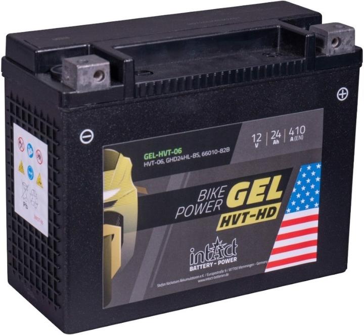 Image du produit Intact GEL-HVT-06 Bike-Power Gel HVT-HD 24Ah Batterie moto GHD24HL-BS (12 V, 24 Ah, 410 A)