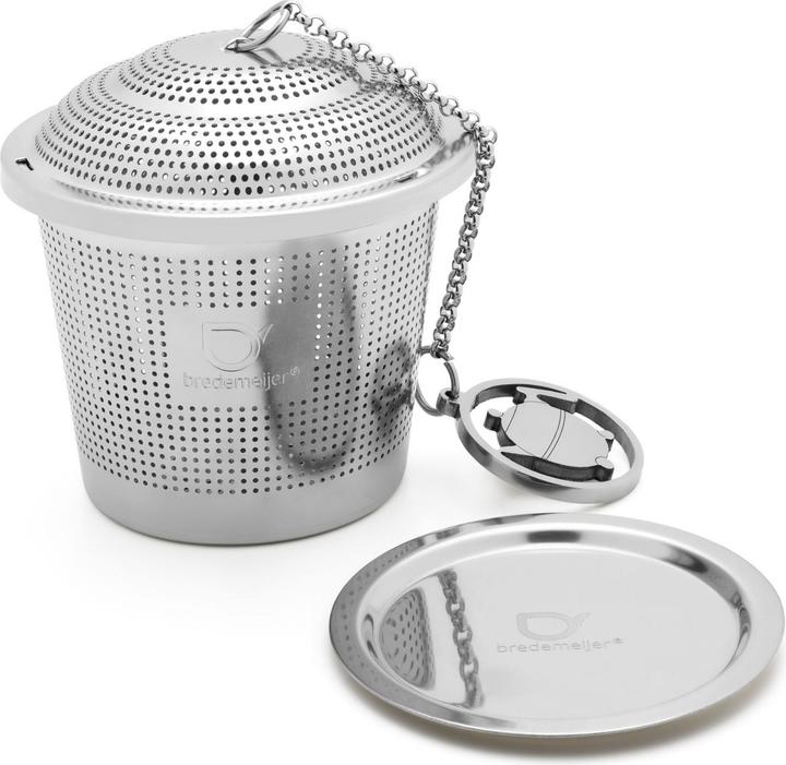 Actual product image Bredemeijer Tea infuser on chain with tray Stainless steel 191006