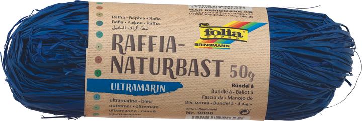 Image du produit Folia Bringmann Raphia naturel 50g Ultramarin (Film cadeau, 1 x)