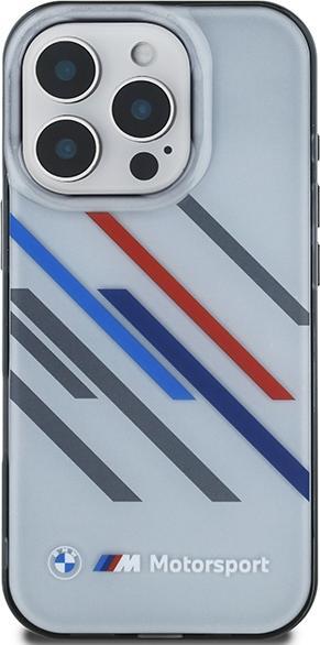 Actual product image BMW BMHCP16X23HTRAG iPhone 16 Pro Max 6.9" szary/grey hardcase Motosport IML Random Stripes (Apple iPhone 16 Pro Max)