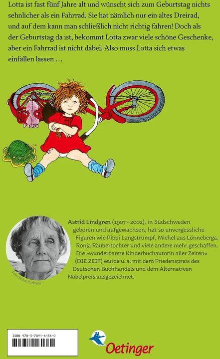 Image du produit Na klar, Lotta kann radfahren! (Allemand, Astrid Lindgren, Ilon Wikland, Thyra Dohrenburg, 1972)