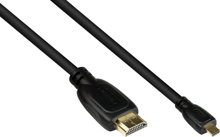 Immagine prodotto Good Connections Cavo di collegamento HDMI 2.0b, maschio (tipo A) a maschio Mirco (tipo D), 4K / UHD @60Hz, 18 (2 m, HDMI)