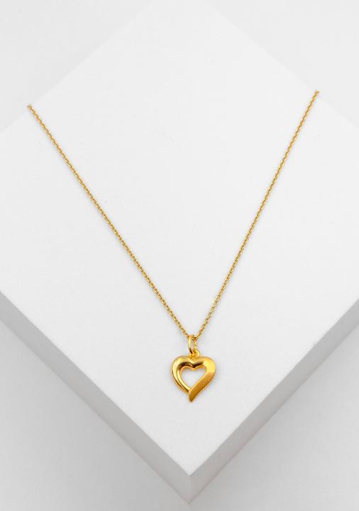 Image du produit Muau Pendant heart yellow gold 750, 17x11mm (Or jaune 750/18K)