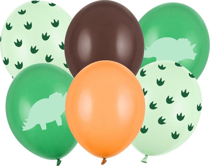 Image du produit Partydeco Ballon Strong Dinosaure 30 cm (6 x)