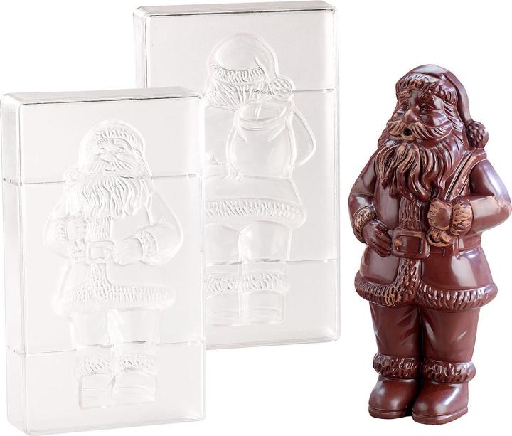 Actual product image Rosenstein & Söhne 3D Chocolate Molds Set "XL Santa Claus (20 cm)