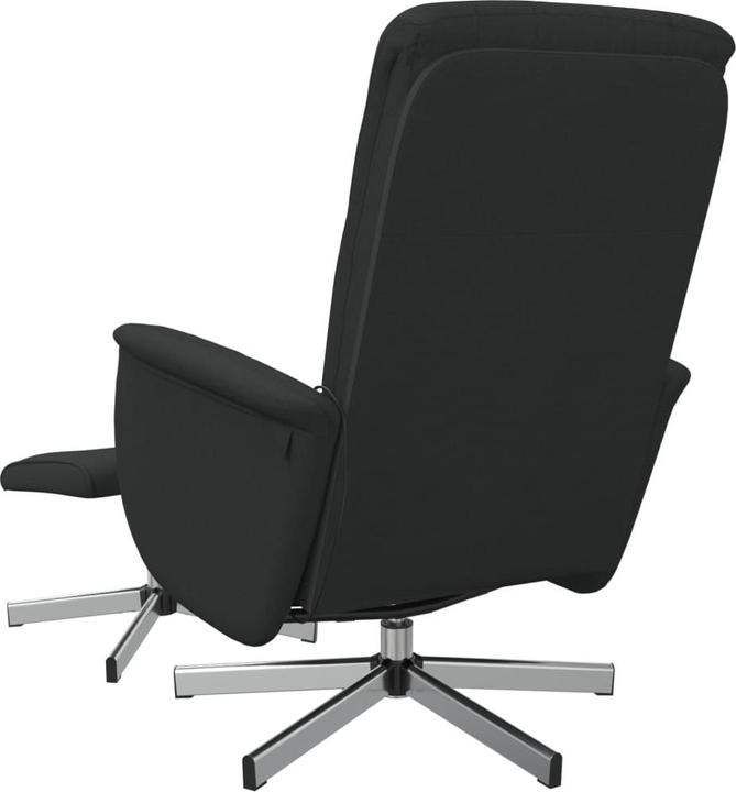 Produktbild VidaXL Massagesessel mit Fusshocker Schwarz Stoff,Farbe