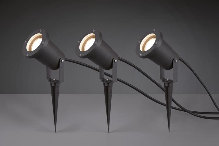 Productafbeelding Trio 800260342 LED grondspies set van 3 3xGU10 (GU10, IP65)