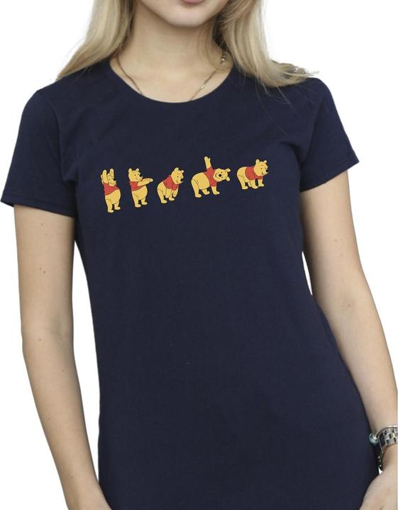 Actual product image Disney Womens/Ladies Winnie The Pooh Stretching Cotton T-Shirt (L)