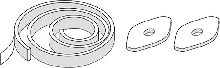 Laufen Schallschutz-Set, für WCs und Bidets, mit EasyFit Befestigung, H8926950000001