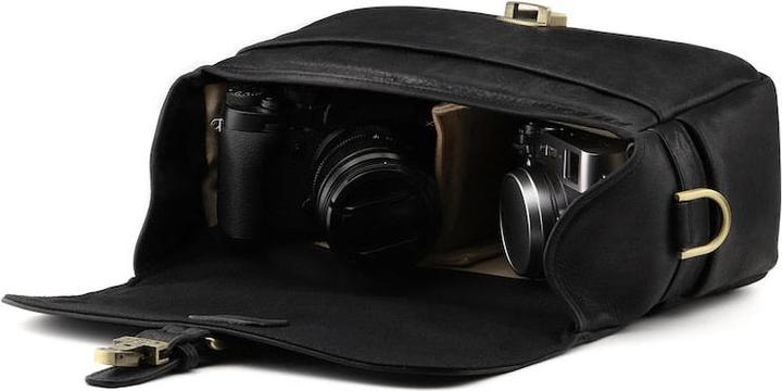 Produktbild Only-Bags.Store Leder-Messenger-Tasche, Kameratasche für spiegellose, Sofortbild-, DSLR-Kameras, Reisetasche (Kamera Schultertasche)