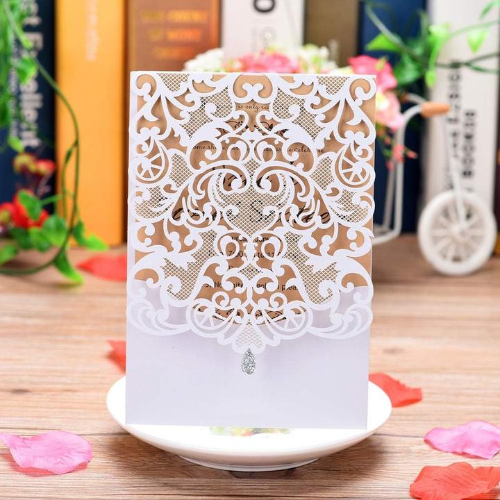 Produktbild Eleva Lasergeschnittene Hochzeitseinladungs-Kits (50 Stk.)