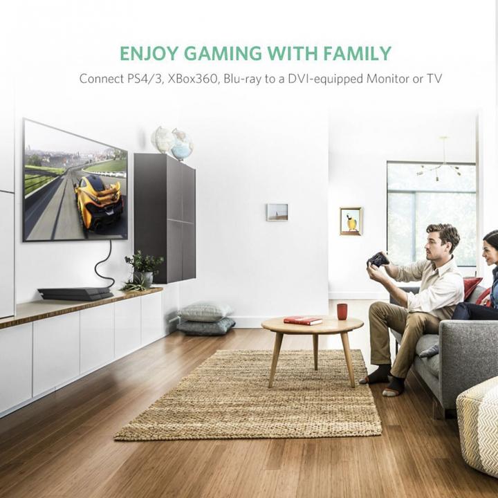 Actual product image Ugreen HDMI to DVI / DVI to HDMI 1080P (1 m, HDMI)