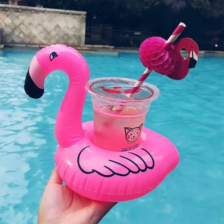 Actual product image JTI Inflatable cup holder - Flamingo