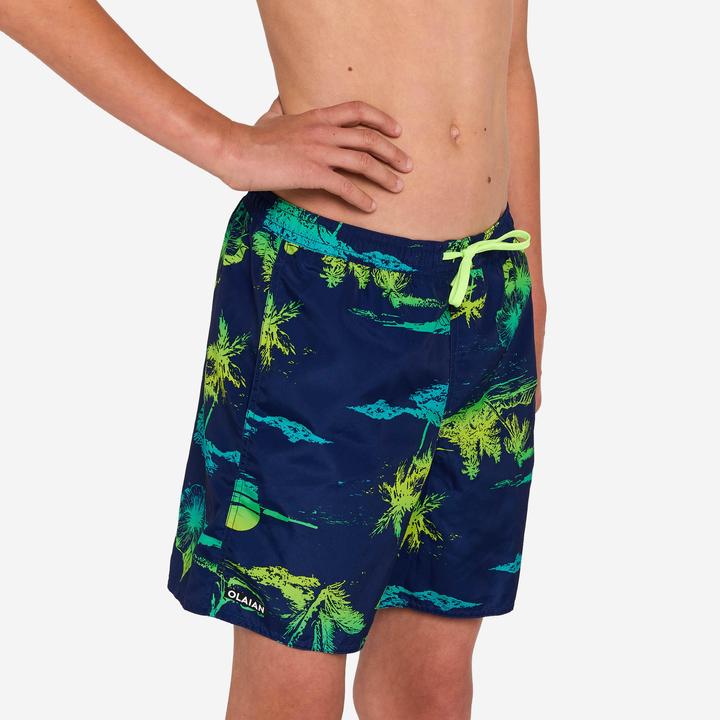 Actual product image Olaian Boardshorts Surfen Jungen mit Taschen 100 Stories dunkelblau (14, 15, 16)