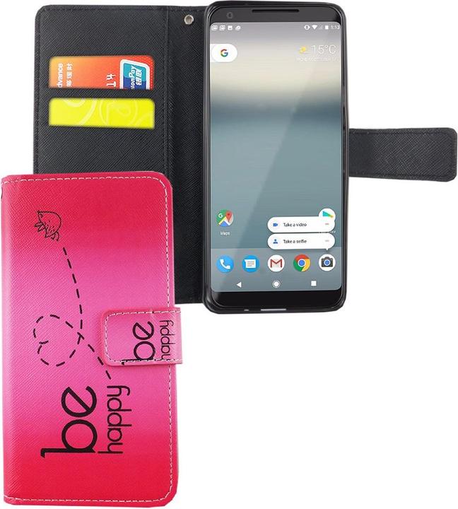 Produktbild König Design Hülle Handy Schutz für Google Pixel 2 Case Cover Tasche Wallet Etui Handyhülle (Google Pixel 2)