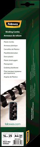 Actual product image Fellowes Binder spine 14mm, 21 rings
