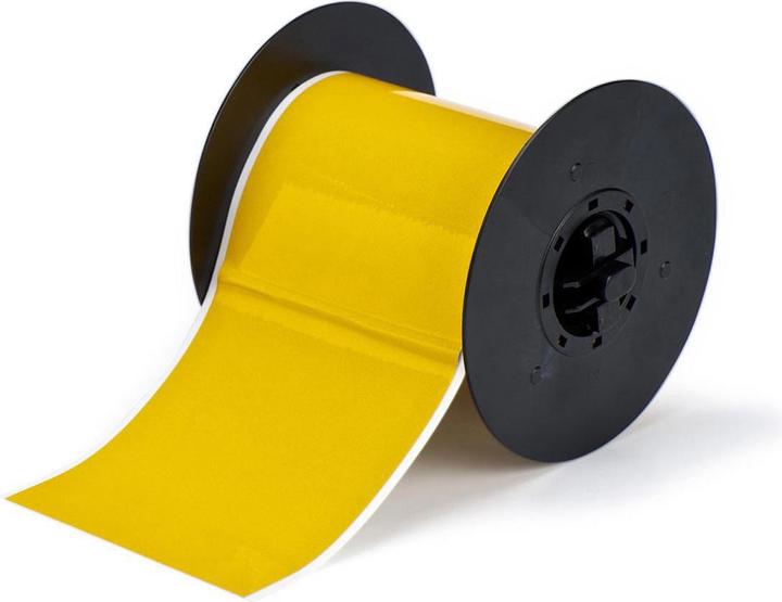 Actual product image Brady B30C-4000-584-YL, reflective vinyl tape, yellow, 101.6mm x 15.24m, permanent, continuous (1180