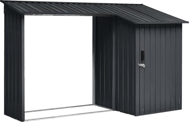 Produktbild NoName Kombi Holzunterstand und Gartengeräteraum 270 x 105 x 130/158 cm