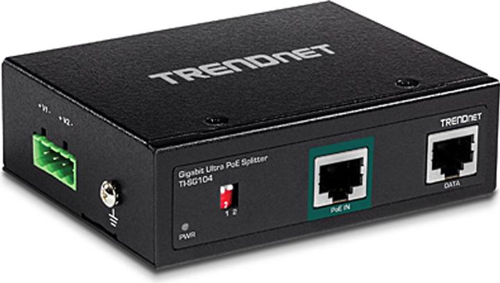 Actual product image Trendnet TI-SG104 PoE splitter (DIN rail mounting possible) (PoE Splitter)