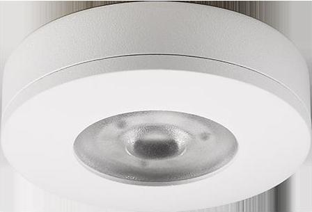 Actual product image Sg Luminaires LED light point LEDSTAR 2,4W 2700K 140lm Konv IP54 Ø82x22mm (140 lm)