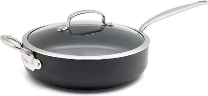 Greenpan Barcelona Pro Stoofpan met keramische antikleeflaag met deksel 24 cm (24 cm, Saucepan, Aluminium)