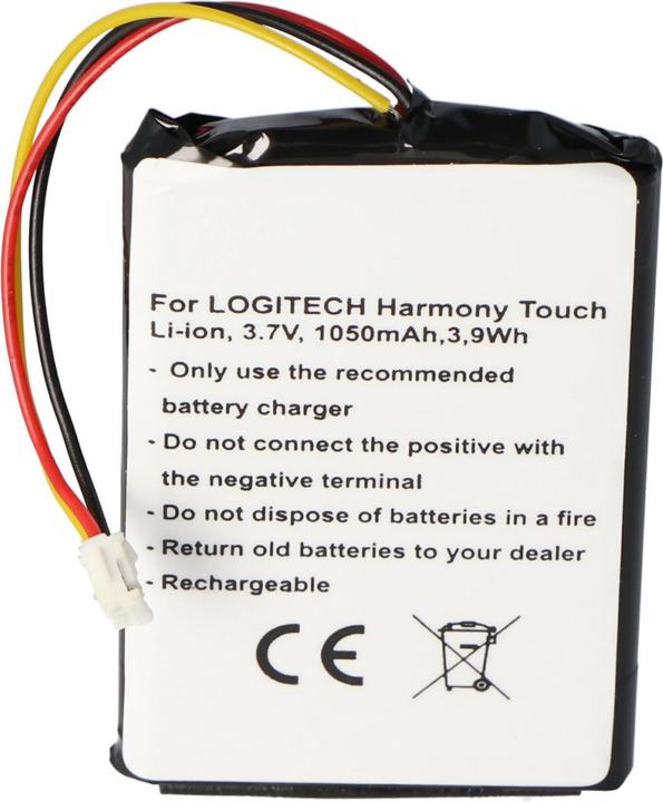 Actual product image Logitech Battery 915-000198, Harmony Touch, Harmony Ultimate (1 pcs., Device specific, 1050 mAh)