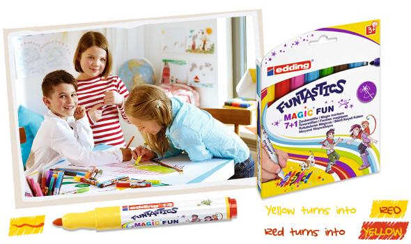 Image du produit Edding Stylos à pointe en fibre 13 Funtastics set de 8 (Multicolore, 8 x)