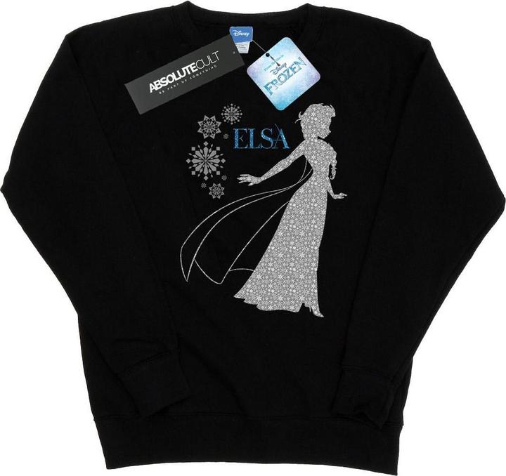 Actual product image Disney Womens/Ladies Frozen Elsa Christmas Silhouette Sweatshirt (S)