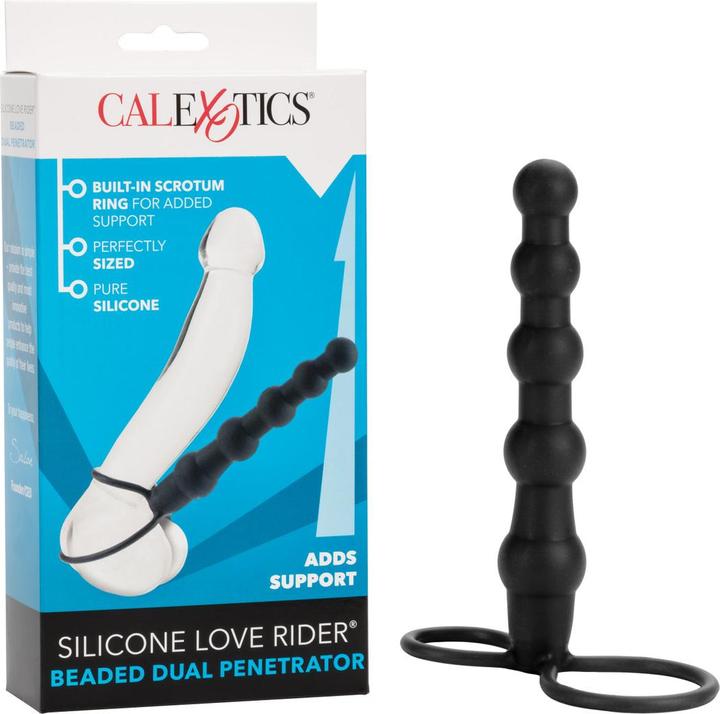 Immagine prodotto CalExotics Love Rider Silicone perline doppio penetratore Strap On