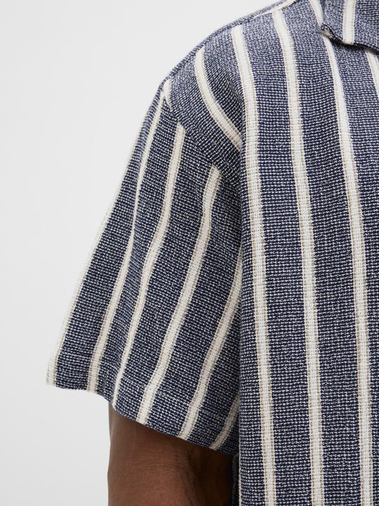 Produktbild Jack & Jones Jorcoba Stripe Resort Shirt Ss Sn Pls (4XL)
