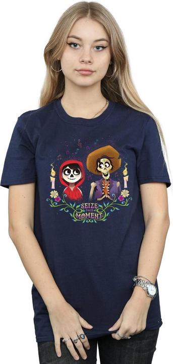 Actual product image Disney Womens/Ladies Coco Miguel And Hector Cotton Boyfriend T-Shirt (XL)