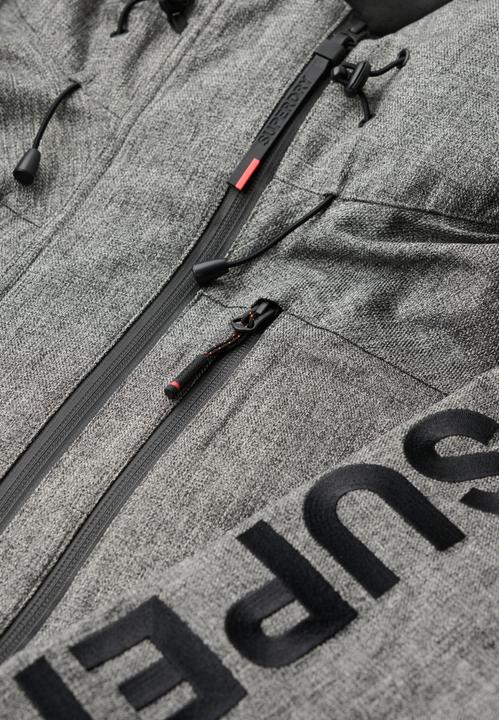 Actual product image Superdry SKI PEAK RESCUE JACKET Heren Wintersportjas - Dark Grey Marl - Maat 2XL (XXL)