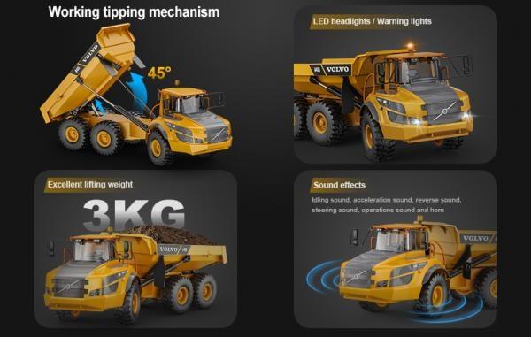 Produktbild S-idee RC Muldenkipper Volvo 6x6 mit Spindelkipper (RTR Ready-to-Run)
