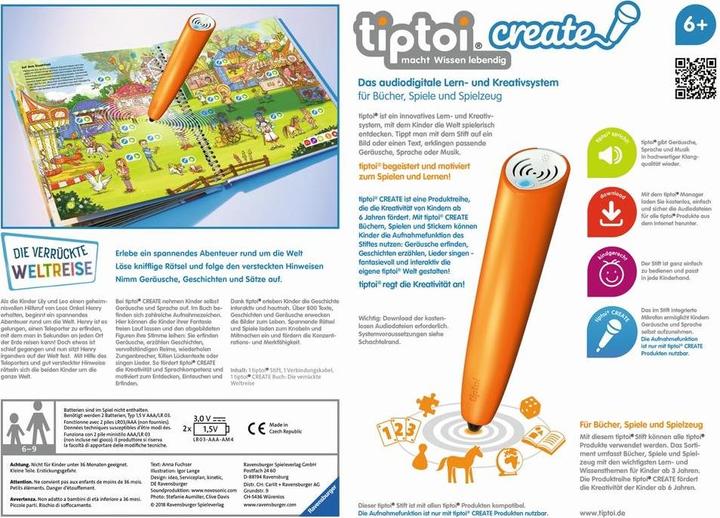 Actual product image tiptoi Create Starter-Set The crazy world trip (German)