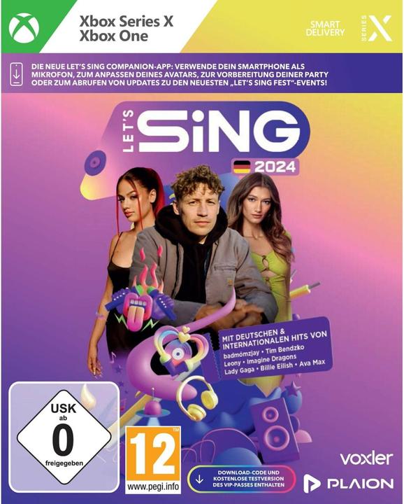 Produktbild Ravenscourt Let's Sing 2024 German Version (Xbox One S, Xbox One X, Xbox Series X, DE)