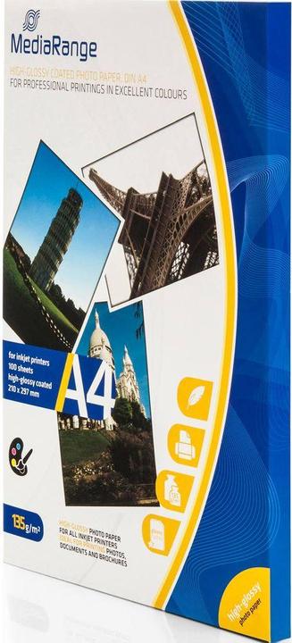 Actual product image MediaRange High gloss (135 g/m², A4, 100 x)