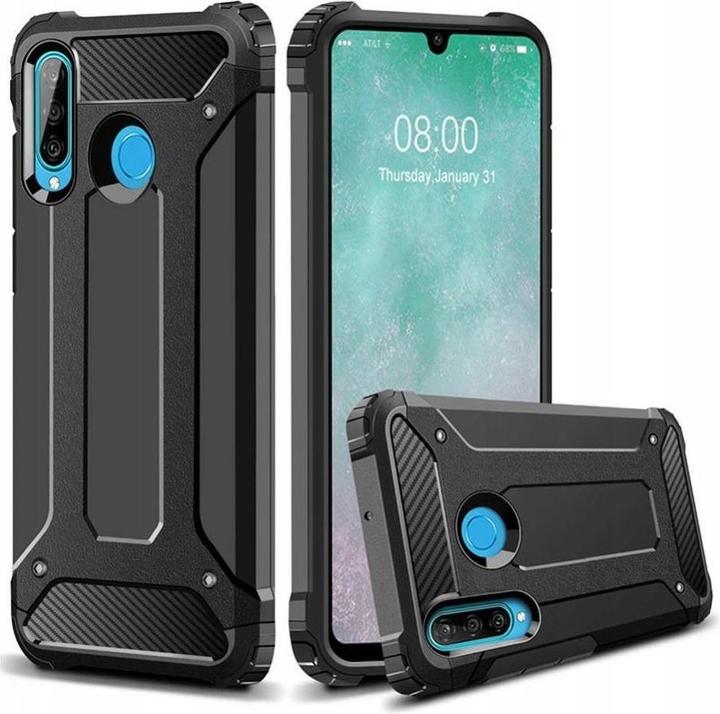 Produktbild Forcell Back panel cover OEM ARMOR case for HUAWEI P30 Lite black (Huawei P30 Lite)
