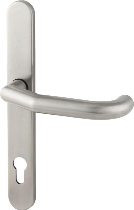 Produktbild BKS Drückerlochteil gekröpft, mit Langschild PZ 92 mm, für aussen,Edelstahl (Türschildgarnitur)