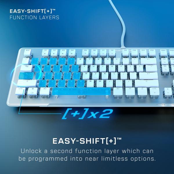 Immagine prodotto Turtle Beach - Clavier de jeu mécanique RGB Filaire Vulcan II Blanc - Disposition Qwerty US (US, Cablato)