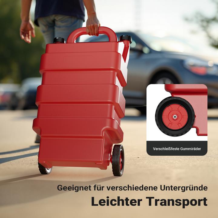 Produktbild Wiltec 60l mobile Tankanlage 12V Pumpe Kraftstoffbehälter Diesel Benzin Kanister